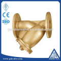 brass flanged y filter